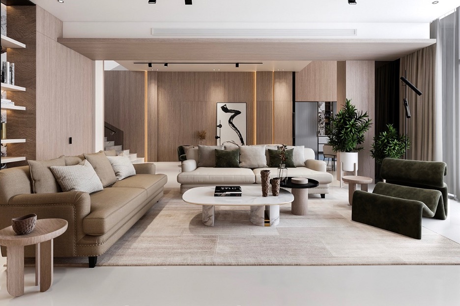 Thiết kế nội thất biệt thự theo phong cách tối giản